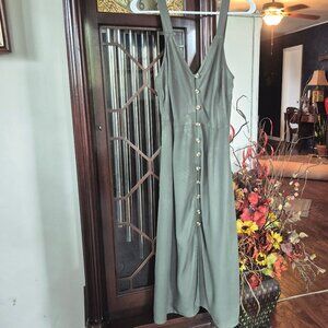 Summer Dress, Medium. Olive Drab.